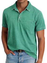 Mila | Klassisches Polo Shirt Herren Elegant – Grün