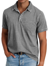 Mila | Klassisches Polo Shirt Herren Elegant – Grau