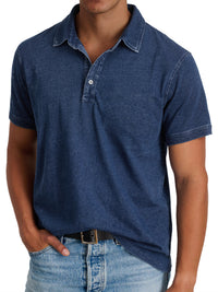 Mila | Klassisches Polo Shirt Herren Elegant – Marine
