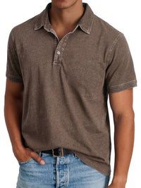 Mila | Klassisches Polo Shirt Herren Elegant – Braun
