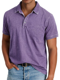 Mila | Klassisches Polo Shirt Herren Elegant – Lila