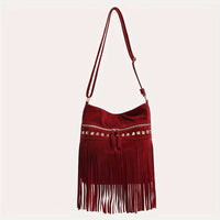 Vintage und stilvolle Tasche – Bordeaux