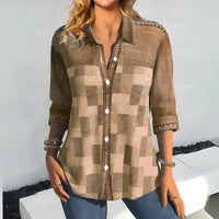 Annie - Elegante Bluse für Damen – Khaki