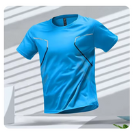 Sören | Herren atmungsaktives Sport Shirt – Blau