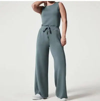 AeroChic - Luftige Jumpsuits – Blau Grau