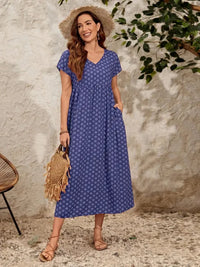 Mik | Handgemachtes Sommerkleid für Damen – Blau