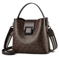 Stilvolle Damen-Beuteltasche mit vielseitigem PU-Futter – Braun