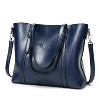 Stilvolle Damen-Tragetasche aus vielseitigem, weichem Material – Blau