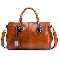 Stilvolle, geräumige Damenhandtasche in eleganter Premium-Qualität – braun