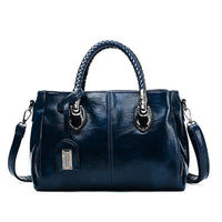 Stilvolle, geräumige Damenhandtasche in eleganter Premium-Qualität – blau