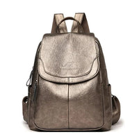 Stilvoller Damen-Diebstahlschutz-Rucksack, vielseitiges Design, strapazierfähiges Material – Bronze