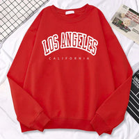 Damen-Sweatshirt mit Rundhalsausschnitt | Übergroß – Rot