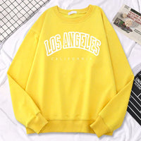 Damen-Sweatshirt mit Rundhalsausschnitt | Übergroß – Gelb