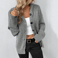 Sonja | Kuschelige Vielseitige Strickjacke – Grau
