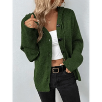 Sonja | Kuschelige Vielseitige Strickjacke – Grün