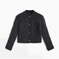 Grete | Kuschelige Wandelbare Strickjacke – Schwarz