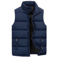 Stilvolle, winterliche und vielseitige Herren-Steppweste - Optimales modernes Design – Blau