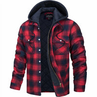 Stylische Herren-Winterjacke mit Futter – warm und vielseitig für alle Gelegenheiten – Rot