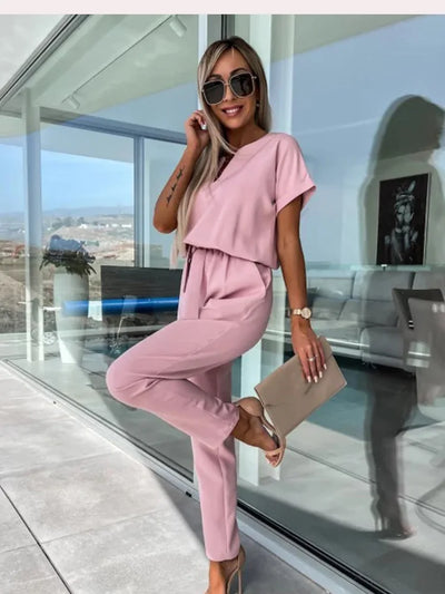 Ivana - Sommer Kurzarm Jumpsuit