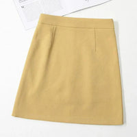 Elorina | Damen Elegant Rock | Mini – Hellgelb