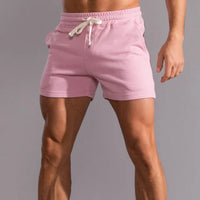 Leonel | Herren Jogger Shorts mit Kordelzug und Taschen – Rosa