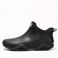 AquaGuard | Orthopädischer Wasserdichte Regen-Schuhe – Schwarz