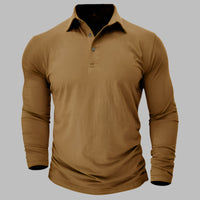 Poloshirt für Herren – Kurzarm-Poloshirt Für Sommer – Senfgelb