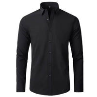 Elastisches Herren Business Hemd – Schwarz