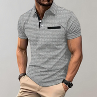 Sportlich-Elegantes Herren Poloshirt – Hellgrau