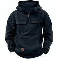 Klassische, modische Jacke - ideal für Herren im Herbst/Winter – Schwarz