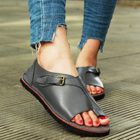Elegante Damen-Sommersandalen mit Komfort-Sohle – Dunkelgrau