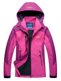 Damen Wasserdichte Regenjacke | Mit Kapuze – Rosa