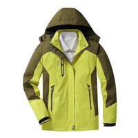 Regenjacke Damen Gefüttert Wasserdicht | Outdoor & Winddicht – Gelb