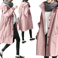 Wasserdichte Damen Windjacke mit Kapuze | Leicht & Atmungsaktiv – Rosa
