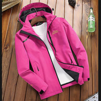 Wasserdichte Damen Regenjacke - Leicht & Warm für Herbst und Winter – Rosa