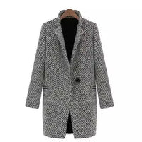 Damen Wintermantel Modern Warm – Grau