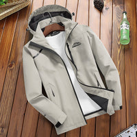 Wasserdichte Damen Regenjacke - Leicht & Warm für Herbst und Winter – Beige