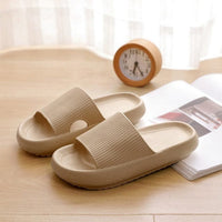 Unisex Komfort-Pantoletten | Ultraleicht & Atmungsaktiv | Sommer-Hausschuhe – Beige
