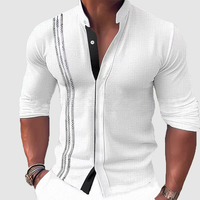 Elegantes Herren Business Langarmhemd – Weiß