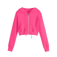 Tahlia | Stylischer Shorty Hoodi – Rosa