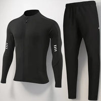 KomfortLine™ Set mit technologischem Sportstoff und aerodynamischem Design / Freiheit, Beweglichkeit und Stil für Ihren aktiven Alltag! – Schwarz