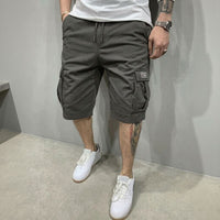 Liam™ Shorts aus Premium-Twill mit großzügigen Cargotaschen – Grau