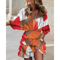 Marzia | Elegantes Sommerkleid – Geometrische Muster