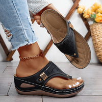Wendy | Orthopädische Komfortsandale für den Sommer – Schwarz