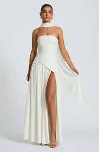 Tessa | Maxi-Kleid – Weiß