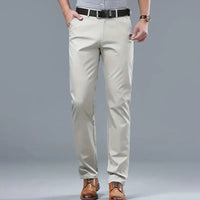 HAROLD - HOSE MIT GERADEM SCHNITT – Khaki