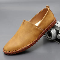 Santorini Leder-Slipper – Khaki