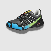 Speed V3 Sommer Wanderschuhe - Bequeme Trekkingschuhe mit Ortho Sohle für Damen – Schwarz-Blau