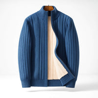 Tobias | Warmer Cardigan für Herren stilvoll – Blau