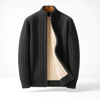 Tobias | Warmer Cardigan für Herren stilvoll – Dunkelgrau